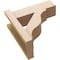 Ekena Millwork 5 1/2-in W x 14-in D x 14-in H Funston Block Rough Cedar Woodgrain TimberThane Outlooker, Primed Tan OUTUR055X14X14FST44RCPR - alternate 6